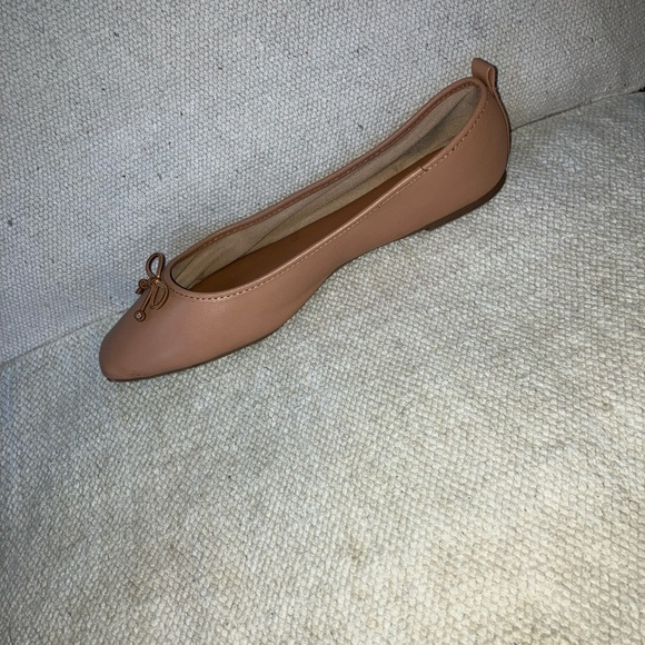 Time and Tru 9 wide fit Women's dusty rose /Nude Ballet Flats with Bow - Picture 10 of 16